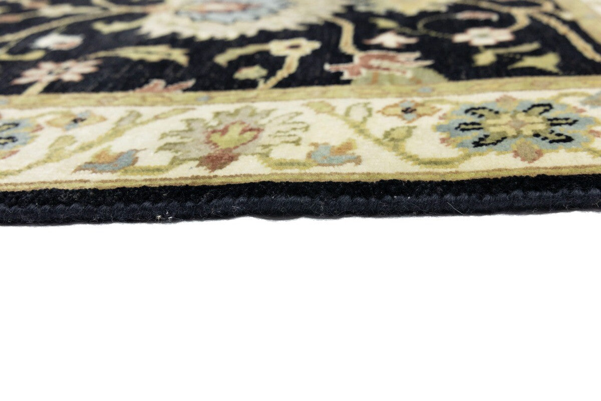 Handmade Black Osh Chobi Peshawar Rug Small
