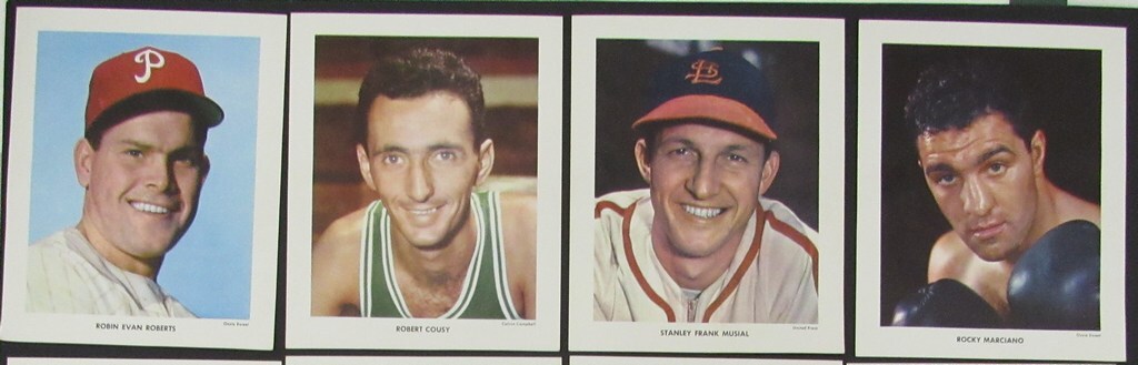Lot Of (10) 1953 Sport All Star Portfolio 5.5X7