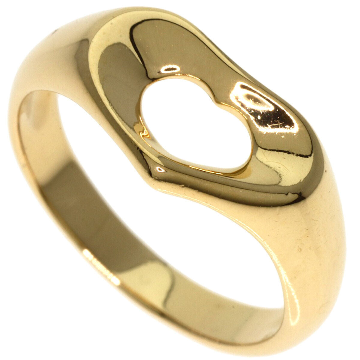 TIFFANY&Co. Ring Open heart K18 Yellow Gold