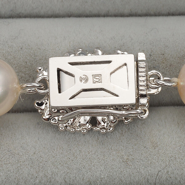 Tasaki Necklace Akoya Pearl Pearl 7.5-8.0Mm Silver