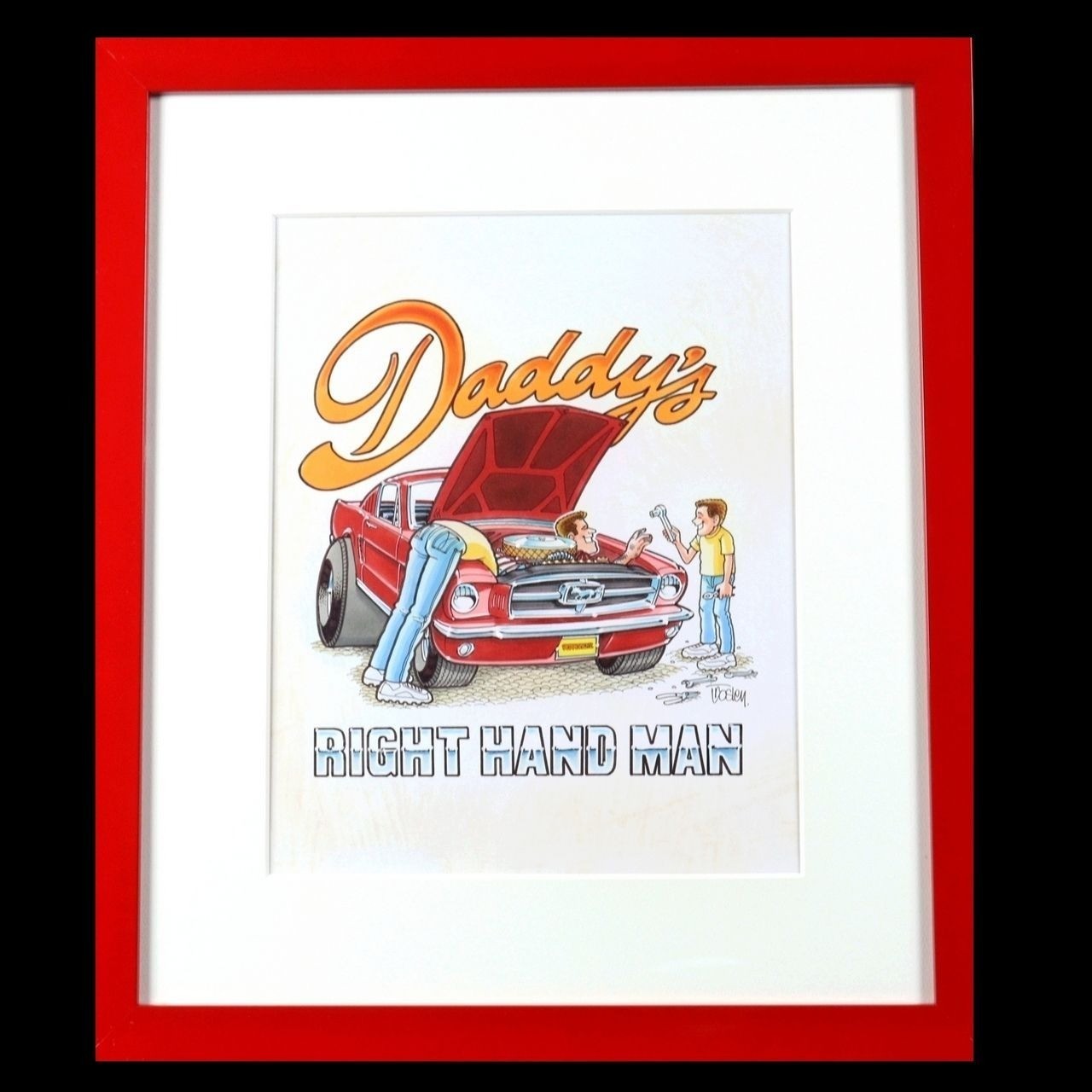 George Trosley Original Pen Drawing Daddy'S