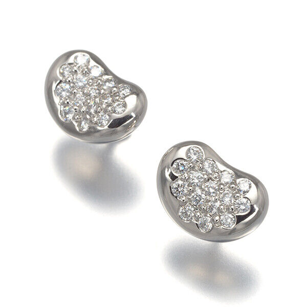 Tiffany&Co. Earrings Bean Diamond 950 900 Platinum