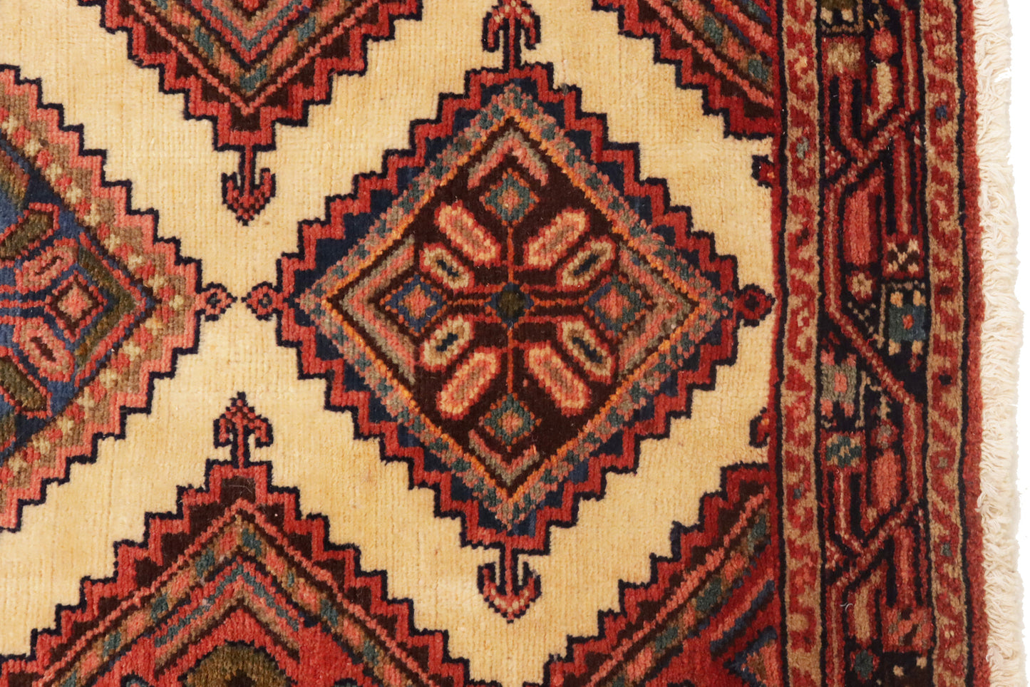Handmade Wool Oriental Runner Rug Tribal Design