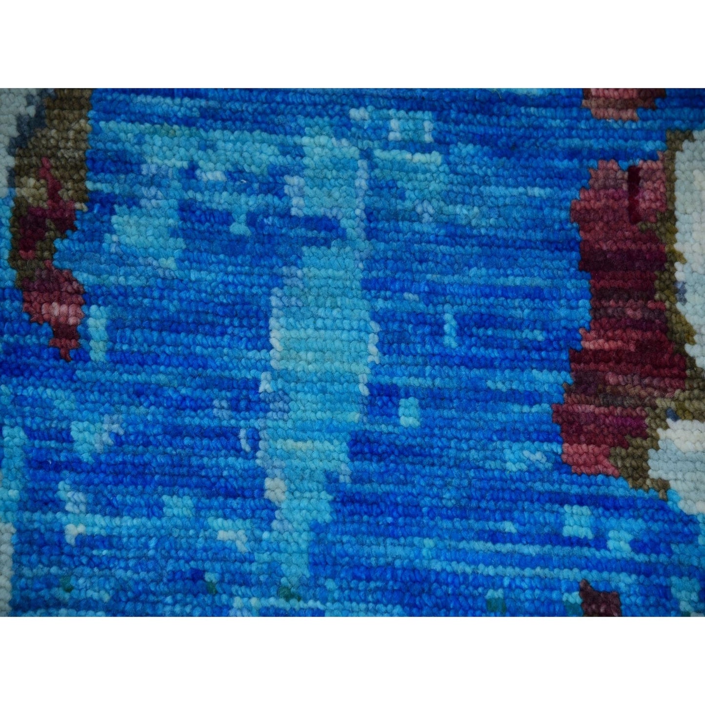 9'10"X13'8" Gray Colorful Modern Abstract 100% Wool Hand Knotted Rug
