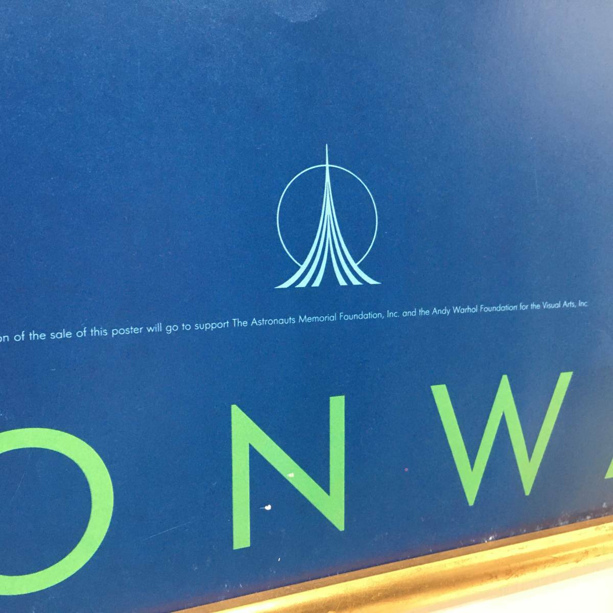 Andy Warhol Poster "Moonwalk" 20Th Anniversary Of First Lunar Landing Rare