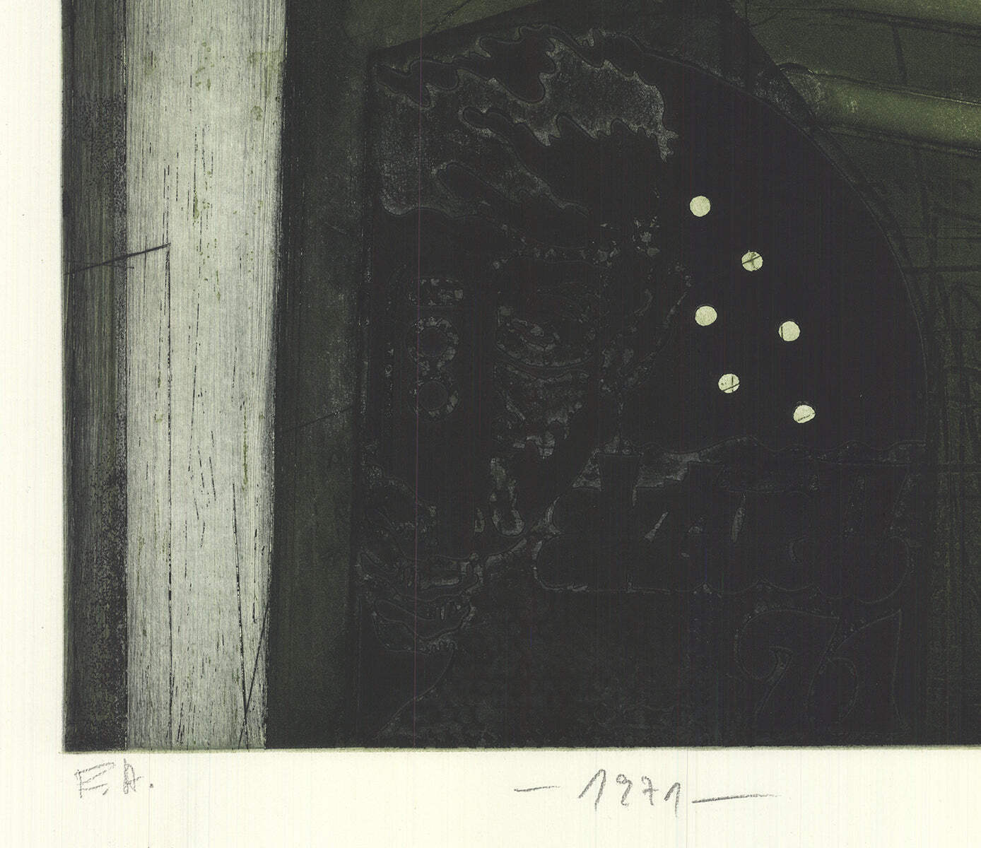 Karl Fred Dahmen Untitled Signed " Etching
