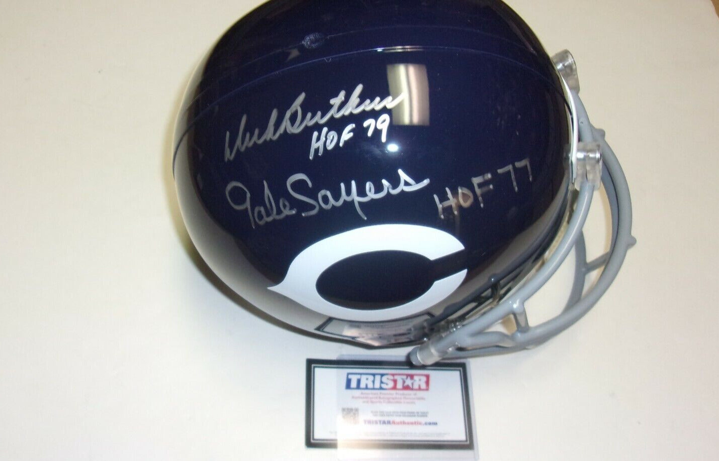Gale Sayers Dick Butkus Hof 77/79 Tristar/Coa