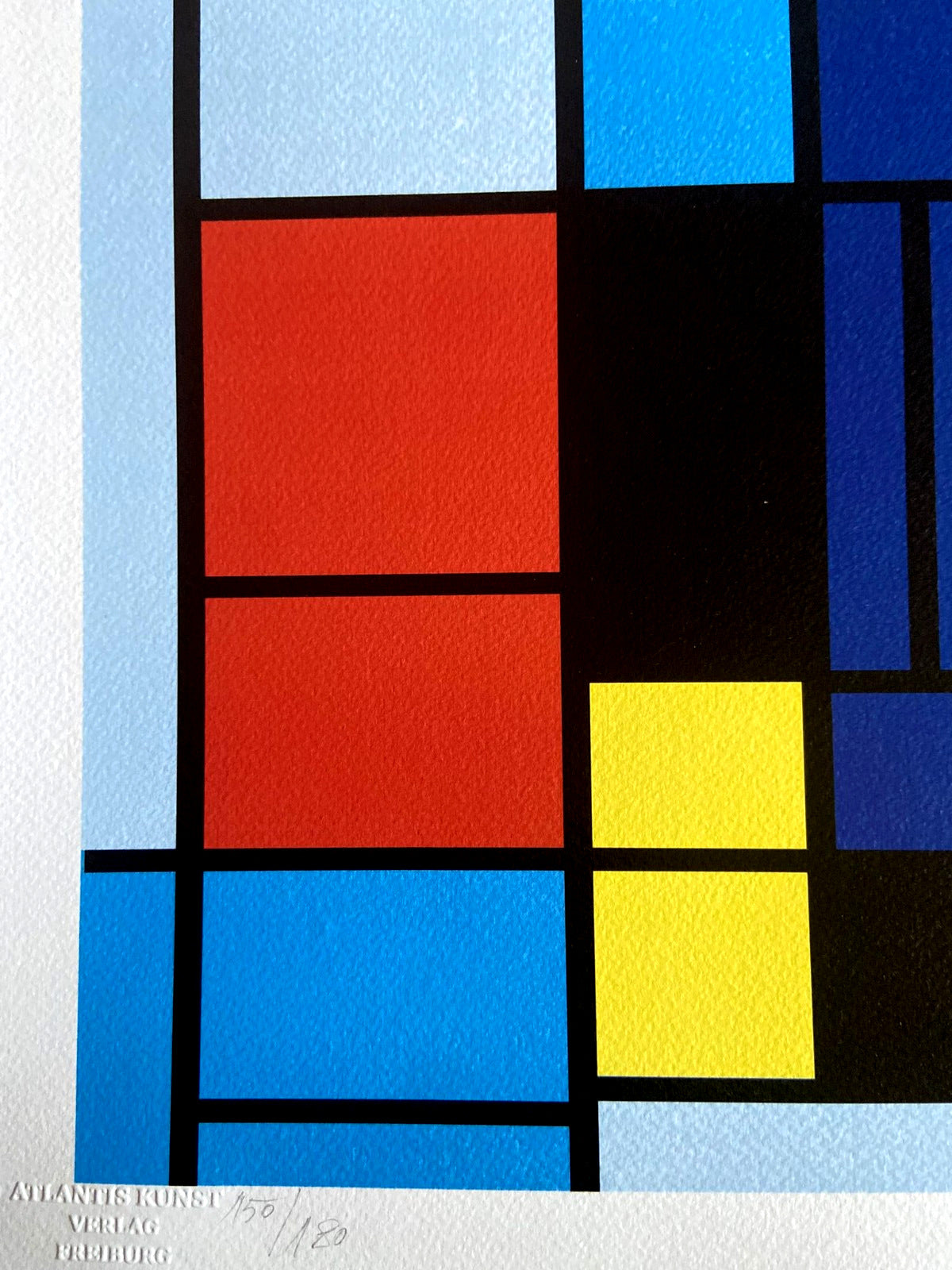 Piet Mondrian Lithograph Coa Numbered Signed Op