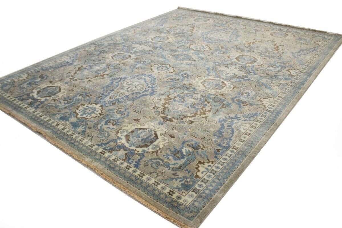9X12 Ft Handmade Classic Osh Chobi Floral Rug