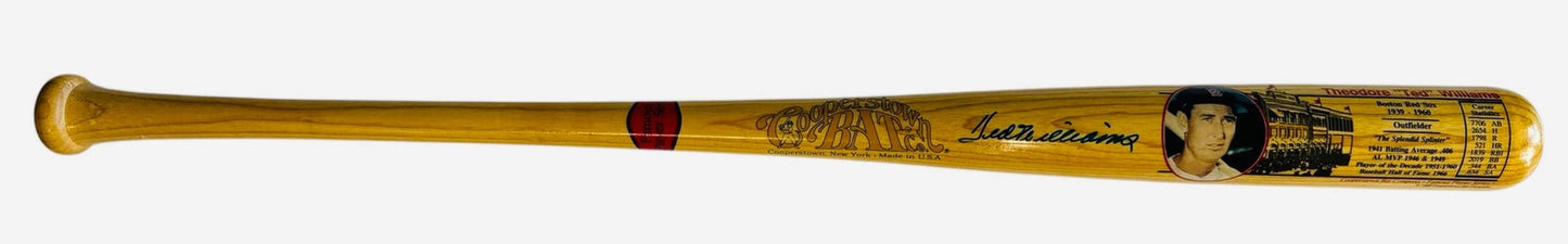 Ted Williams Autographed Cooperstown Bat (Jsa Graded)