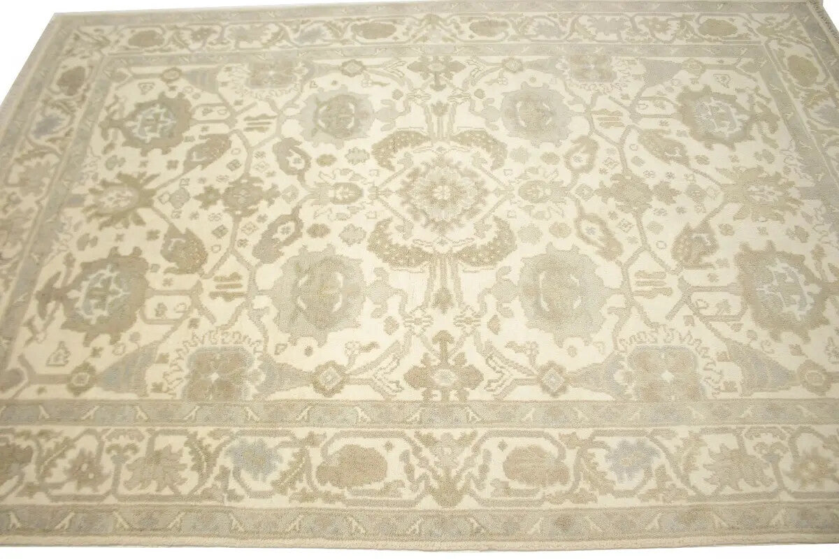 6X9 Ft Handmade Oushak Chobi Oriental Rug Muted