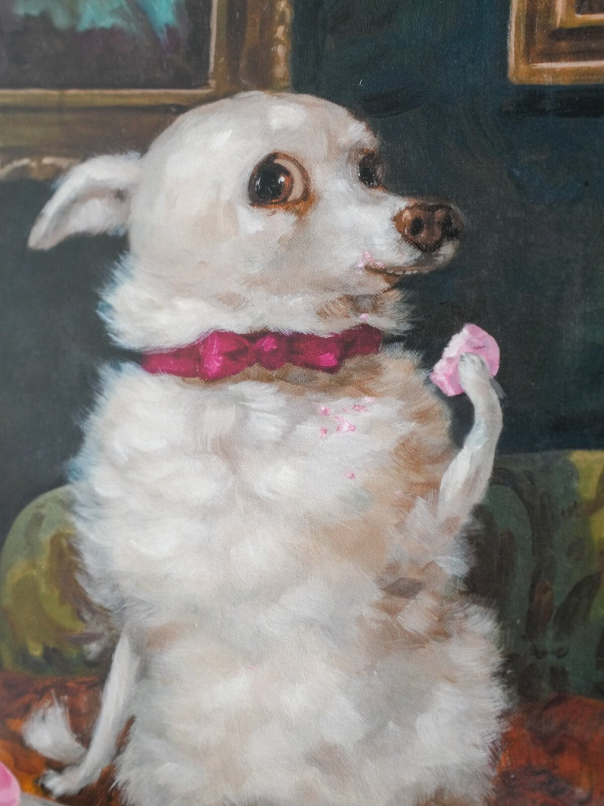 Alison Friend - Dog Framed Signed Art Print Coa