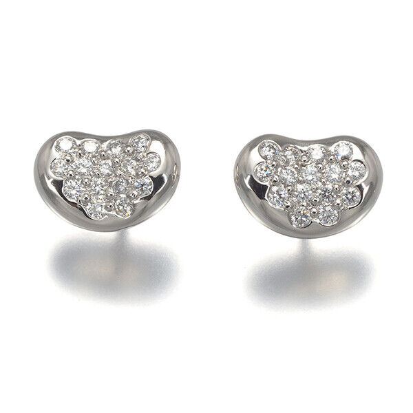 Tiffany&Co. Earrings Bean Diamond 950 900 Platinum