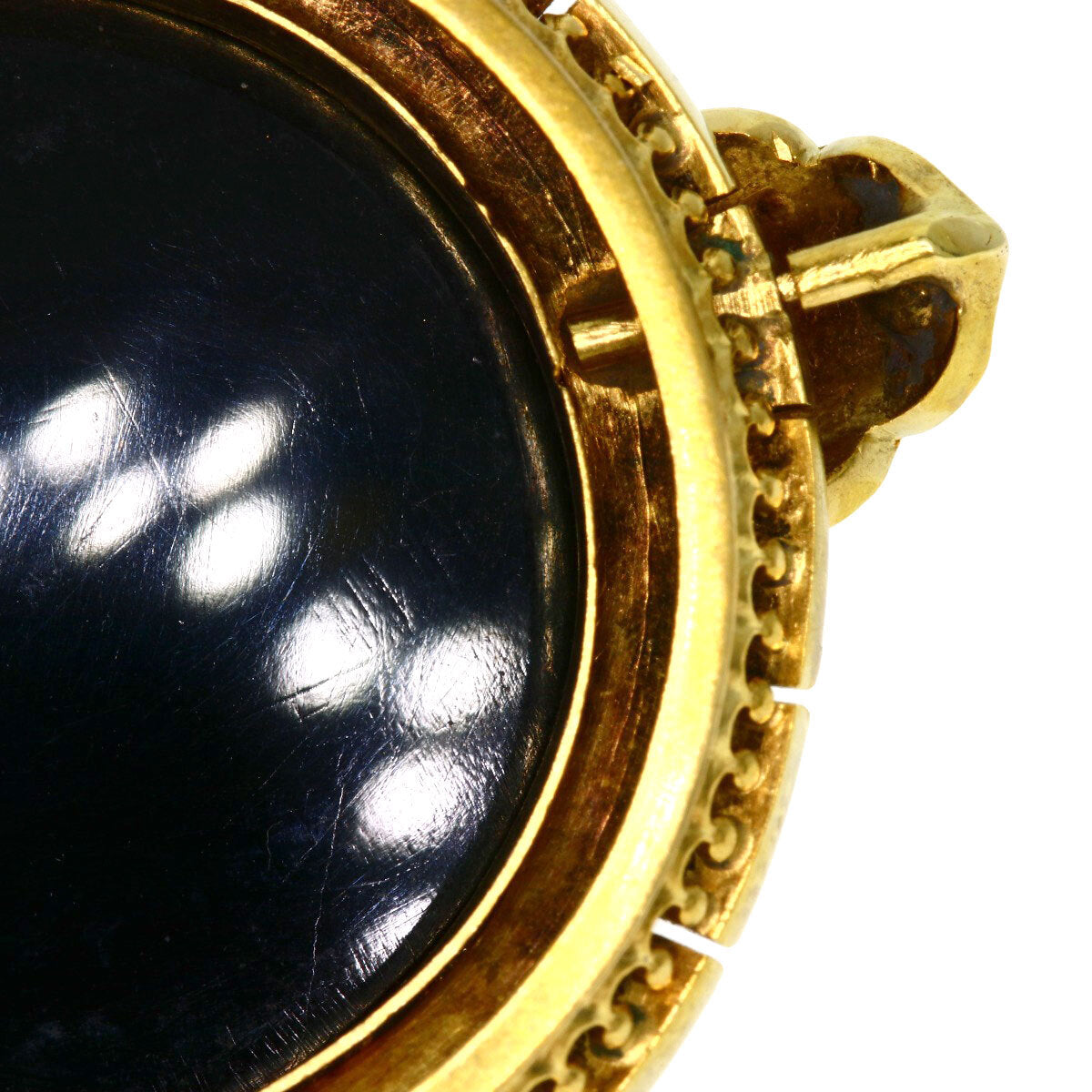 Cameo Pearl Pearl Brooch 18K 25.4G