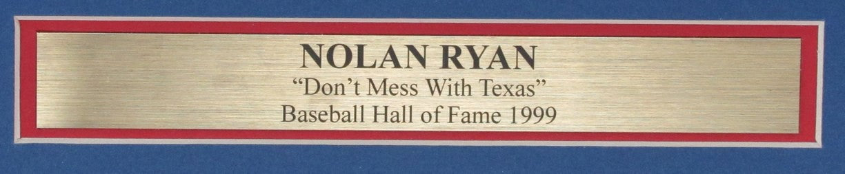 Nolan Ryan Hof Autographed 16X20 Photo Punch Out