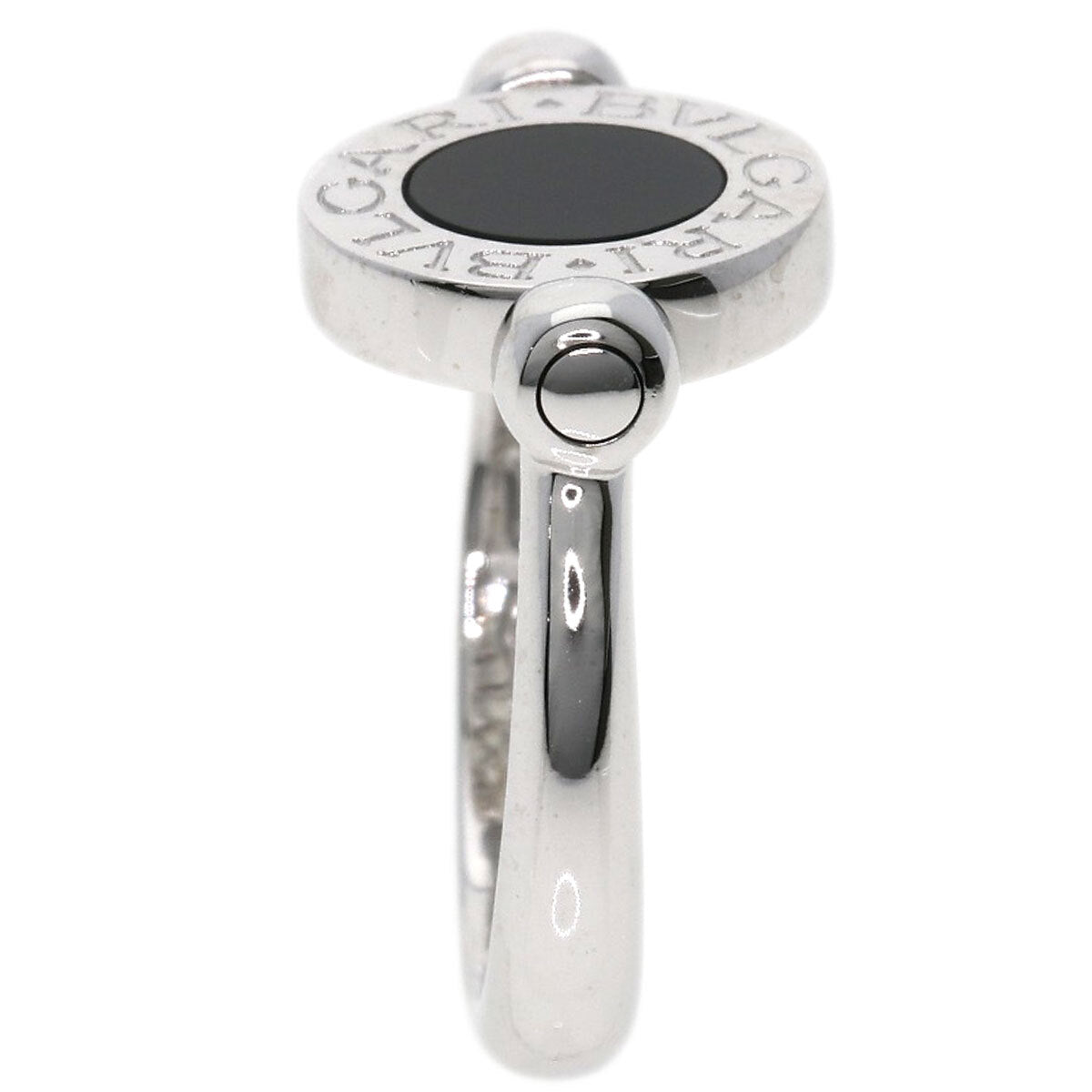 Bvlgari Ring Bvlgari Bvlgari Flip Diamond Onyx