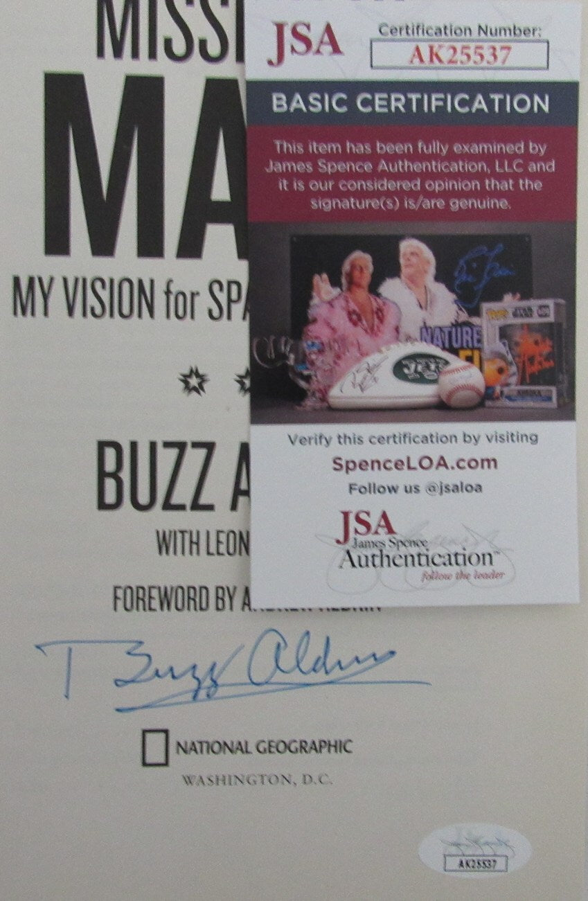 Buzz Aldrin Autographed/Signed Moon Man "Mission