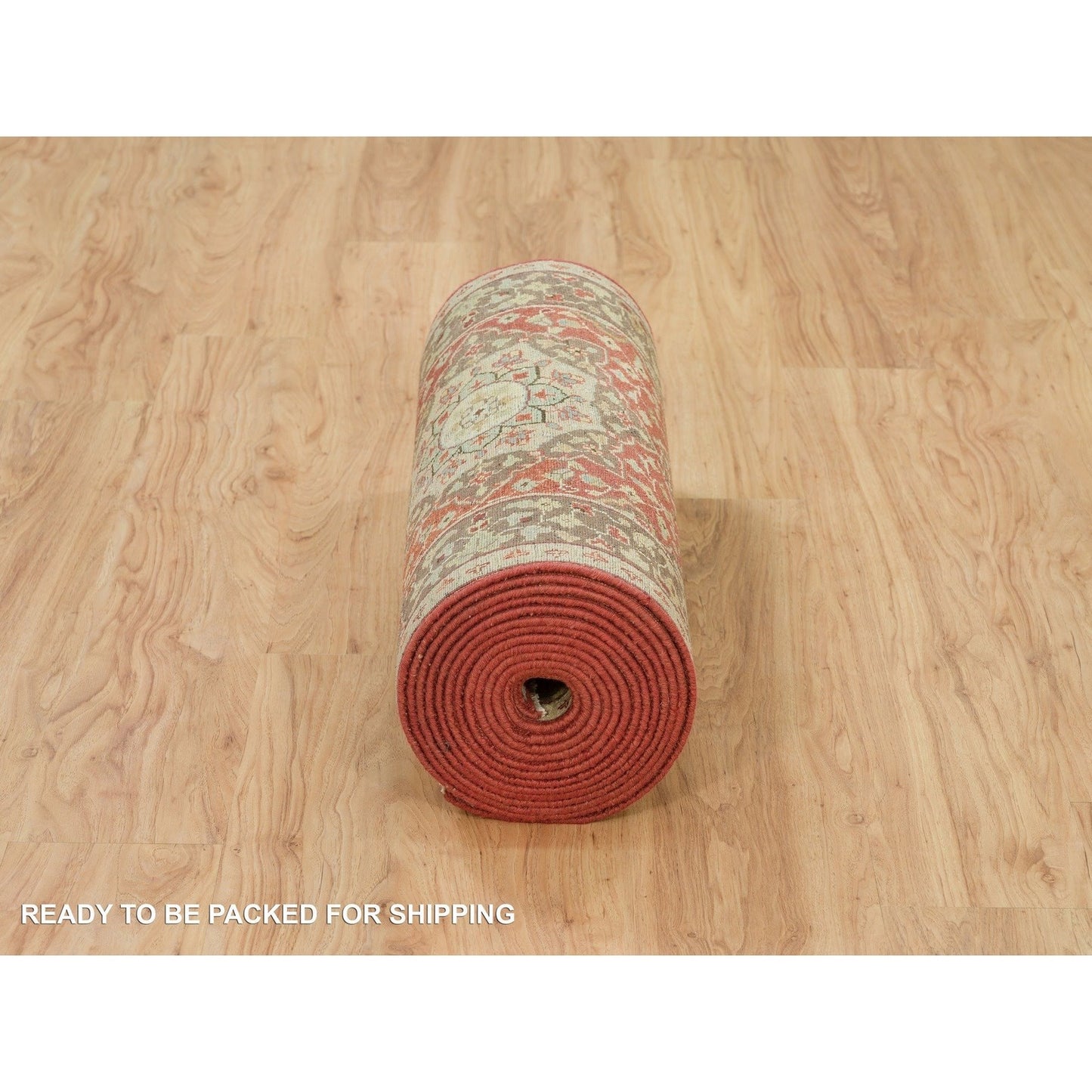 2'7"X22' Cherry Red Wool Haji Jalili Design Hand Knotted Xl Runner Rug