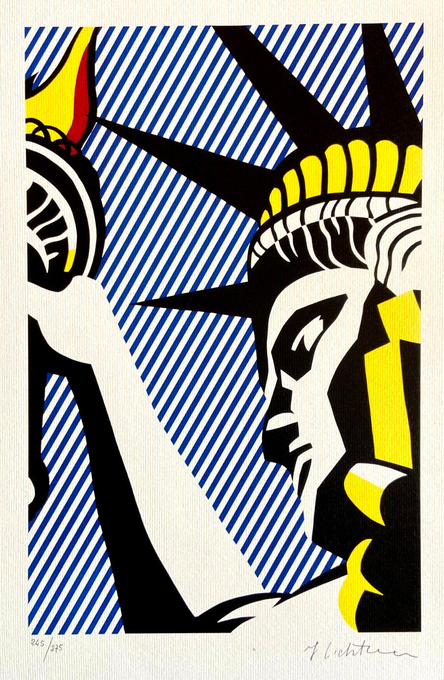 Roy Lichtenstein Lithograph Coa Signed Numbered