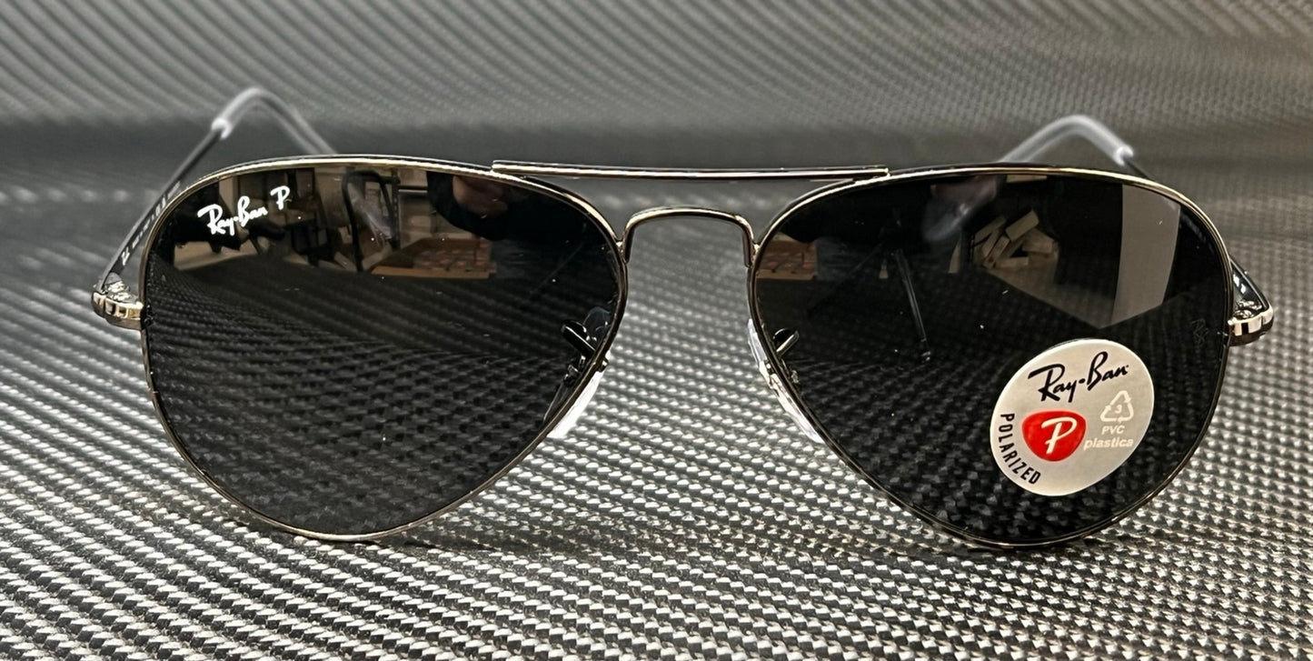 Ray Ban Rb3689 004 48 Gunmetal Aviator 58 Mm