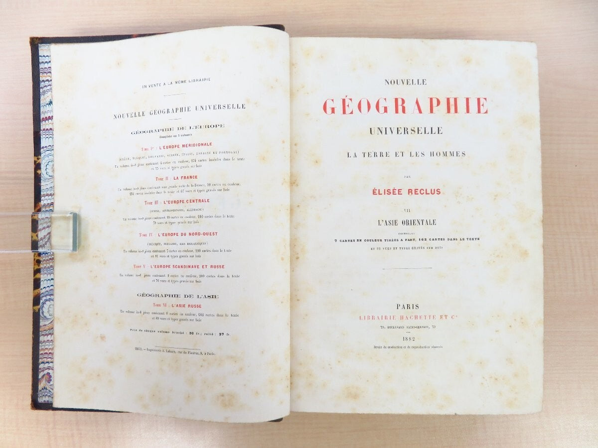 Nouvelle Geographie Universelle Vol. Vii L'Asie