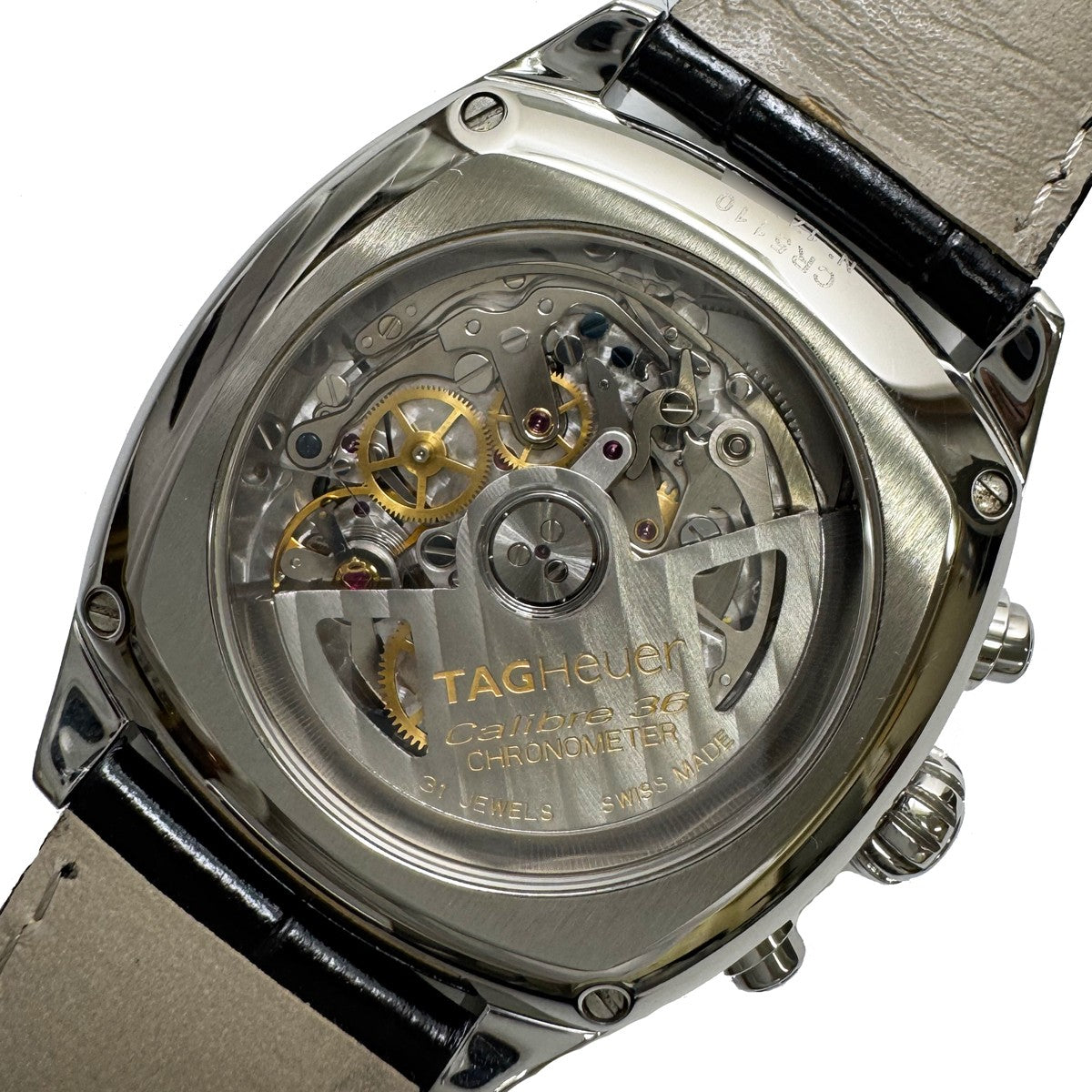 Tag Heuer Monza Caliber 36 Chronograph Date Black Dial Cr5110