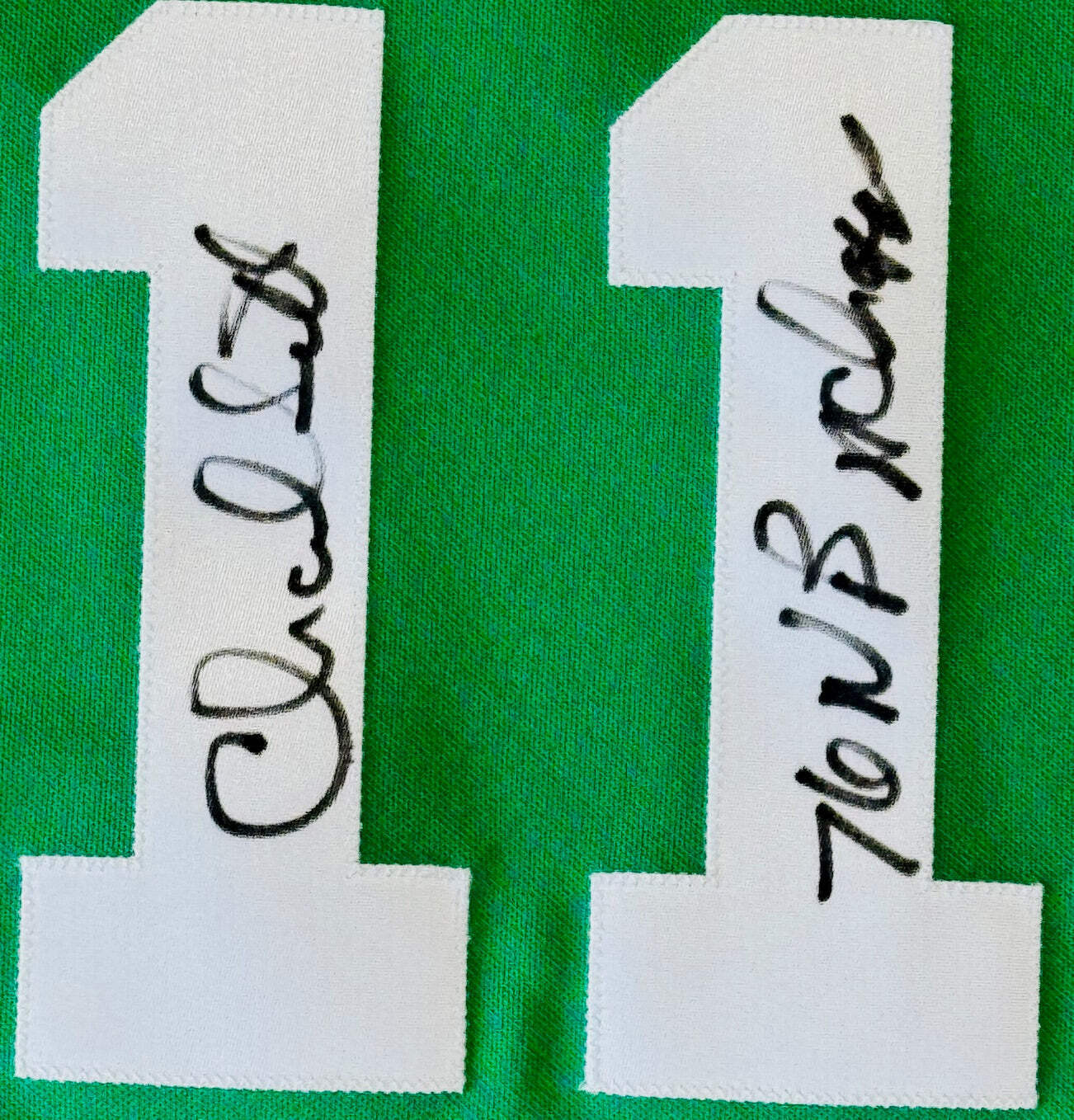 Charlie Scott Autographed Celtics Basketball