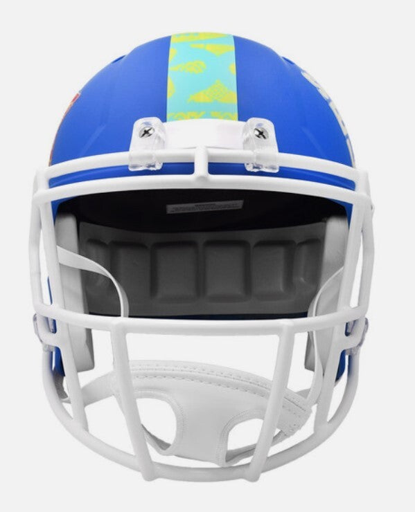 Super Bowl 59 Riddell Royal Blue Speed Authentic