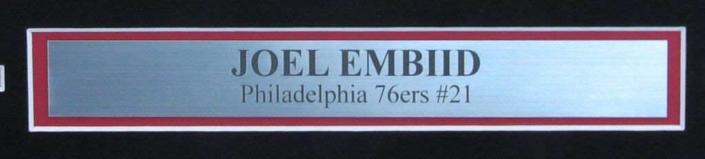 Joel Embiid Philadelphia 76Ers Signed 16X20 Photo Framed Fanatics 144506