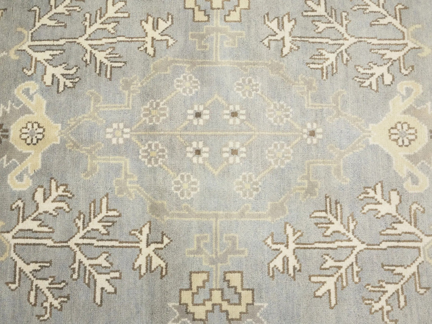 Handmade Floral Muted Colors Oushak Chobi