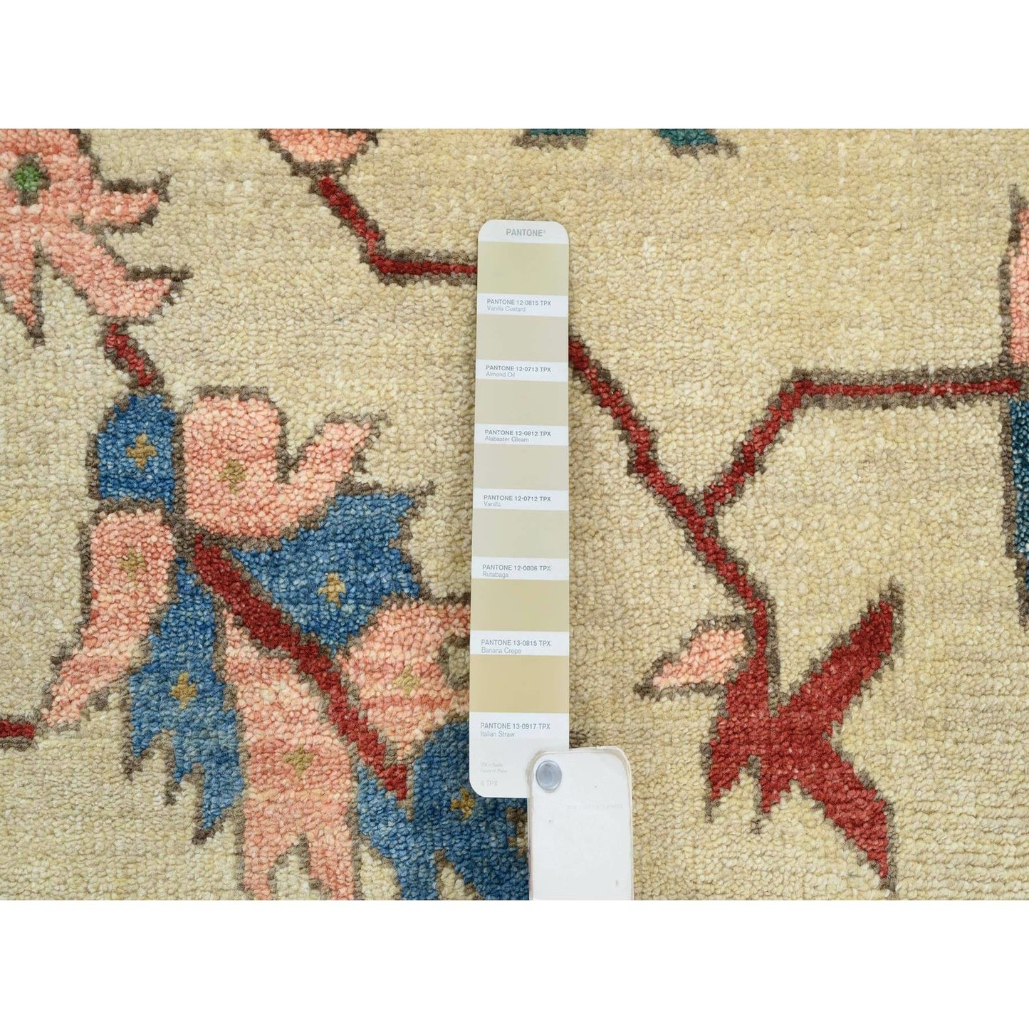 11'9"X17'10" Blue Pliable Wool Hand Knotted Heris Revival Oversized Rug