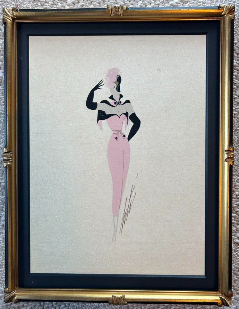 Erte Romain De Tirtoff 1892-1990 Original Gouache