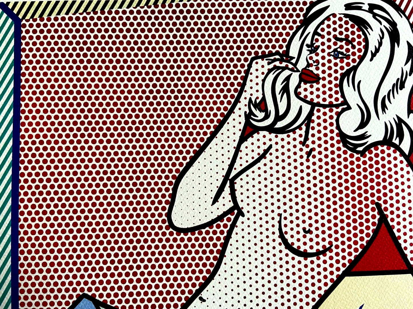 Roy Lichtenstein Lithograph Coa Hand Numbered