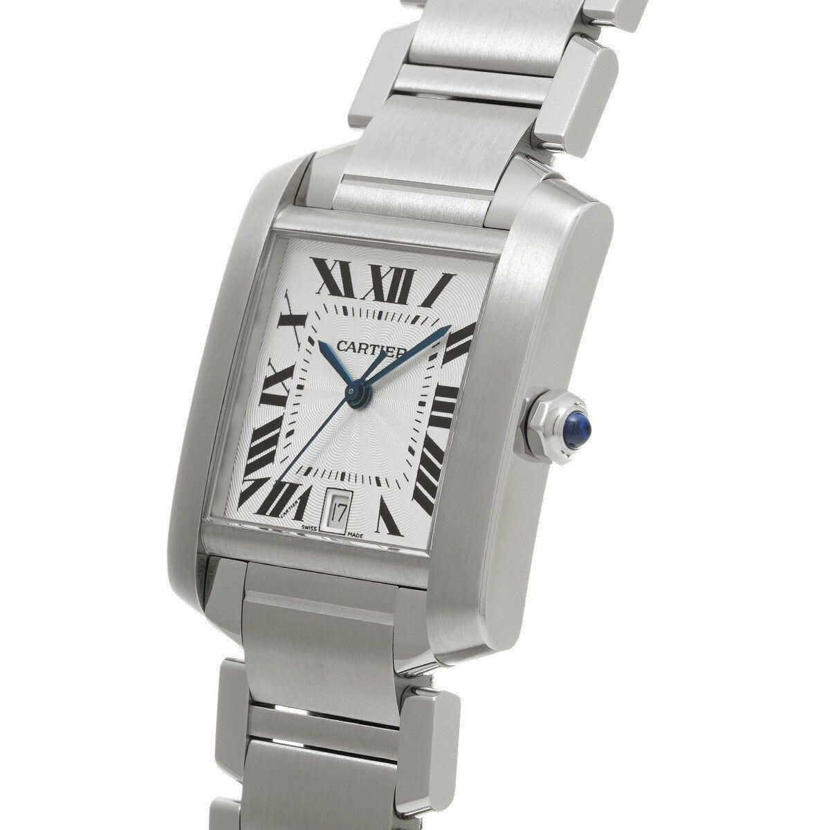 Cartier Tank Francaise Lm W51002Q3 Silver Men'S Used Watch #7117