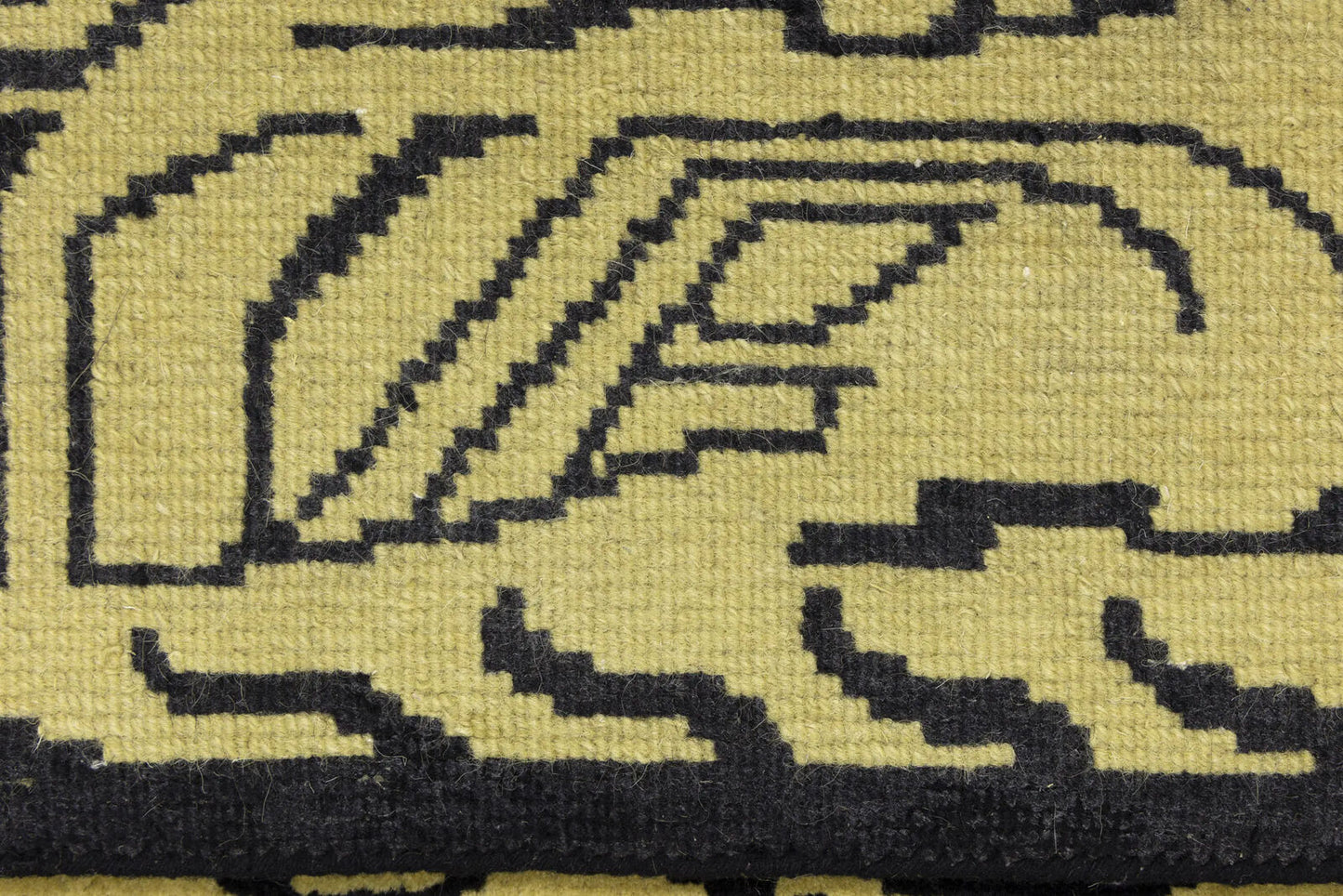 Handmade Nepali Wool Oriental Rug Modern Tribal