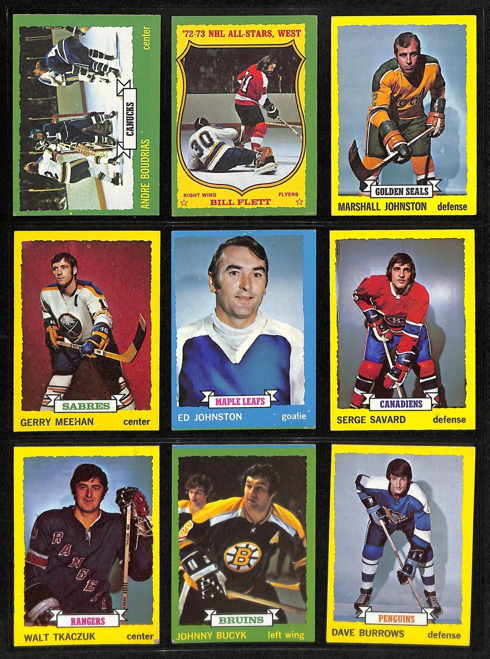 1973-74 Topps Hockey Cards Complete Set (1-198)
