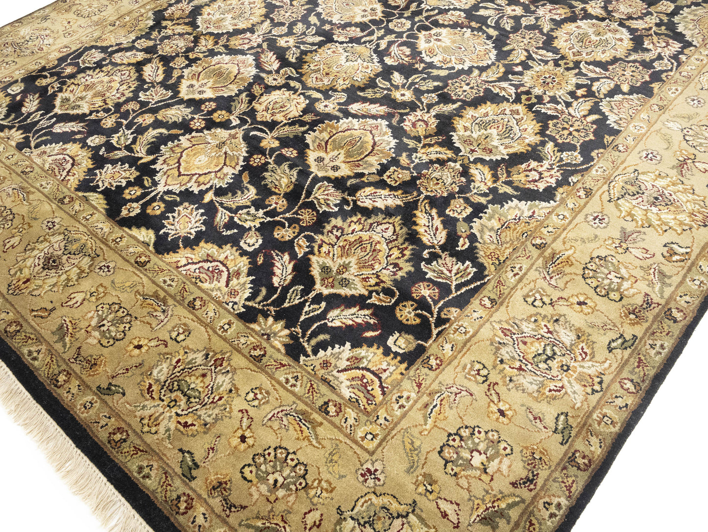 8X10 Ft Handmade Agra Jaipur Oriental Rug Thick