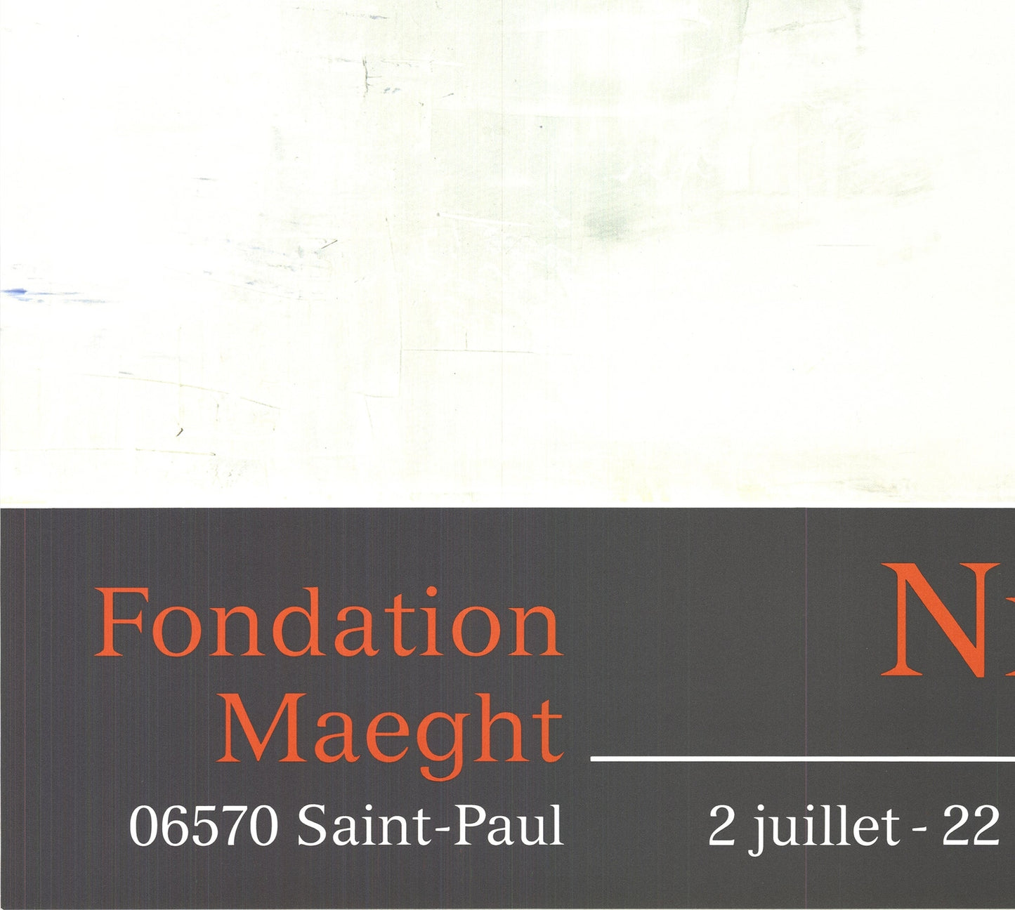 Nicolas De Stael Agrigente " Poster Abstract Expressionist Black