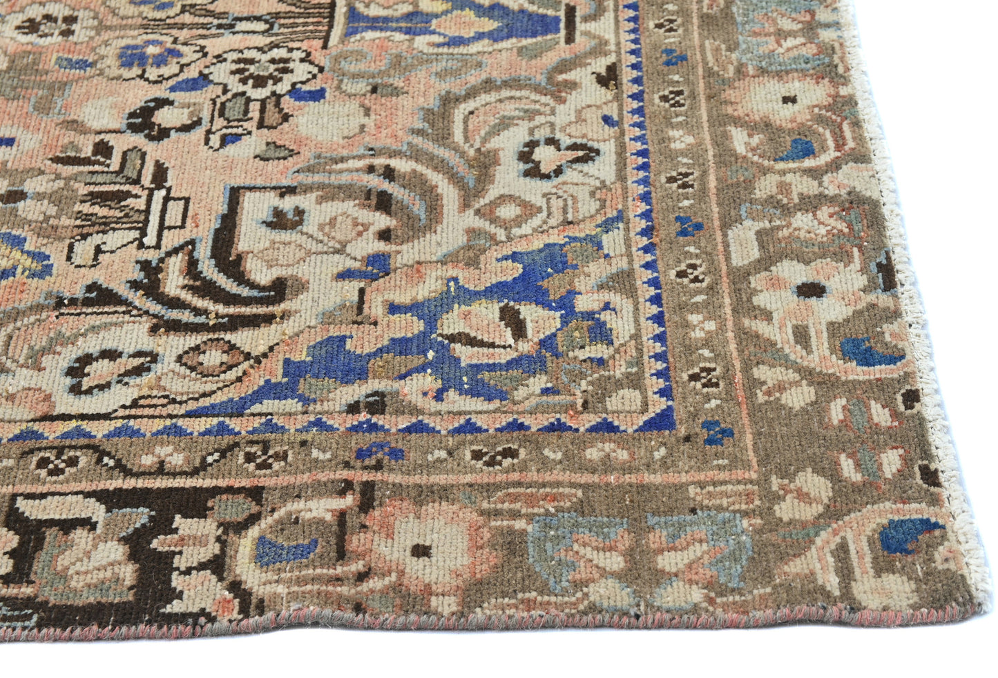 Semi-Antique Vintage Oriental Runner Rug Floral
