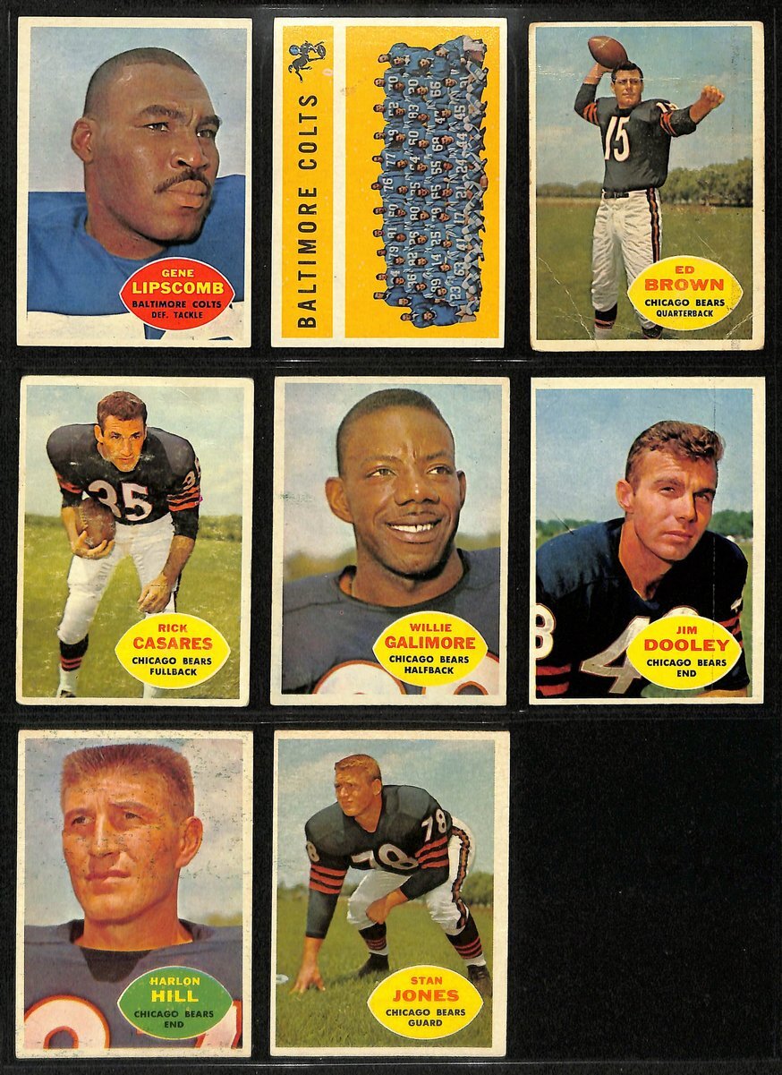 1960 Topps Football Card Complete Set (1-132)