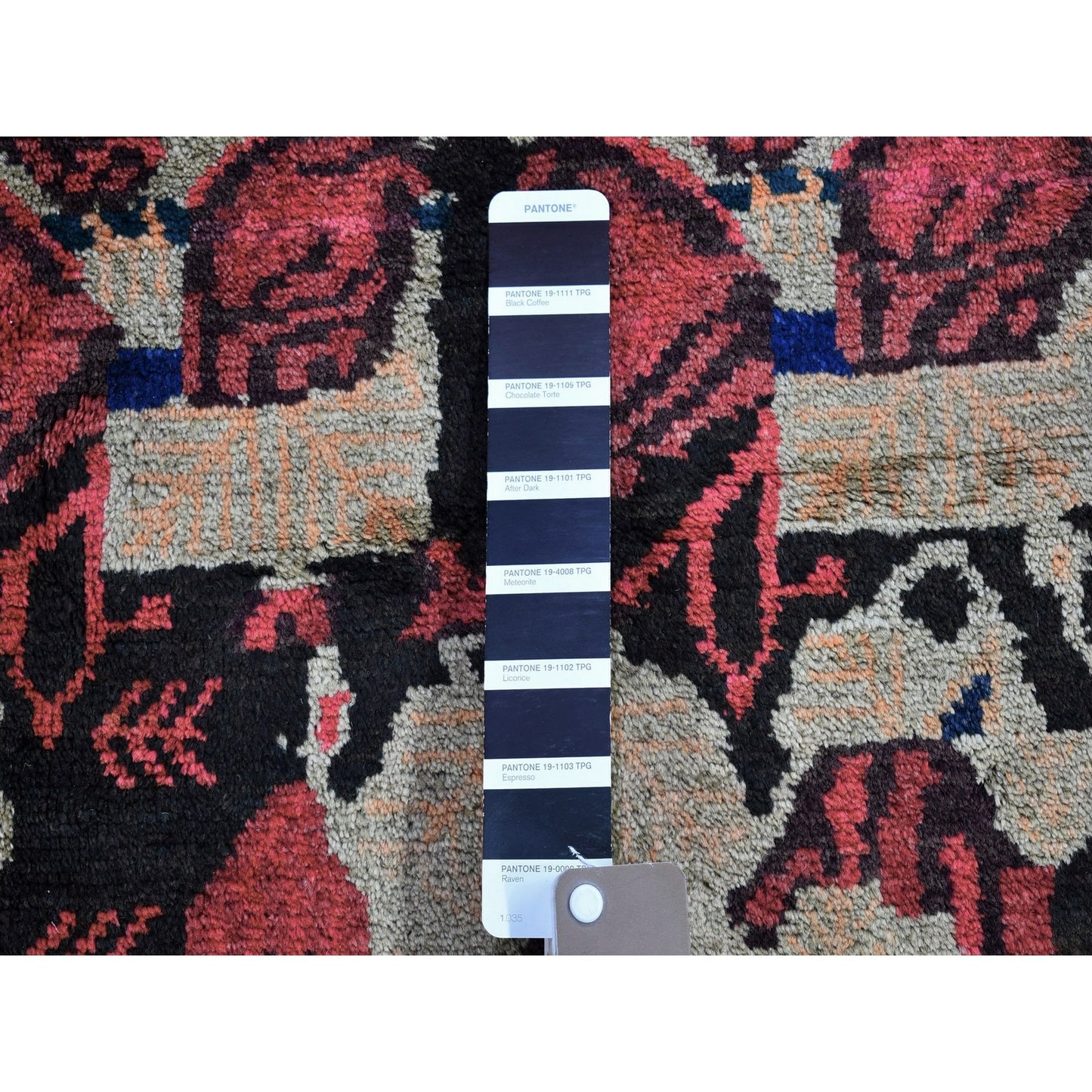 4'5"X6'1" Beige Old Farsian Karabakjon Clean Pure Wool Hand Knotted Rug
