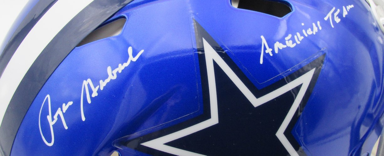 Roger Staubach Hof Autographed/Insc Full Size