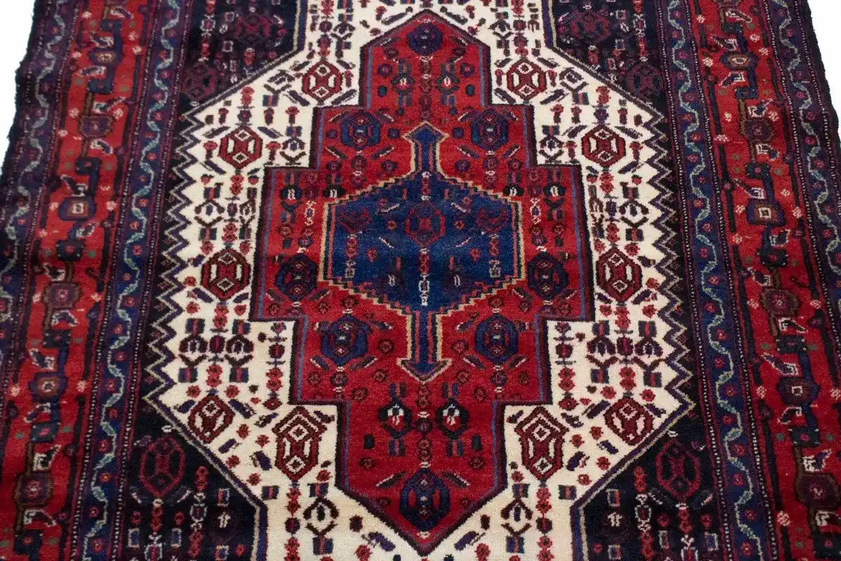 Handmade Vintage Oriental Area Rug Small Floral