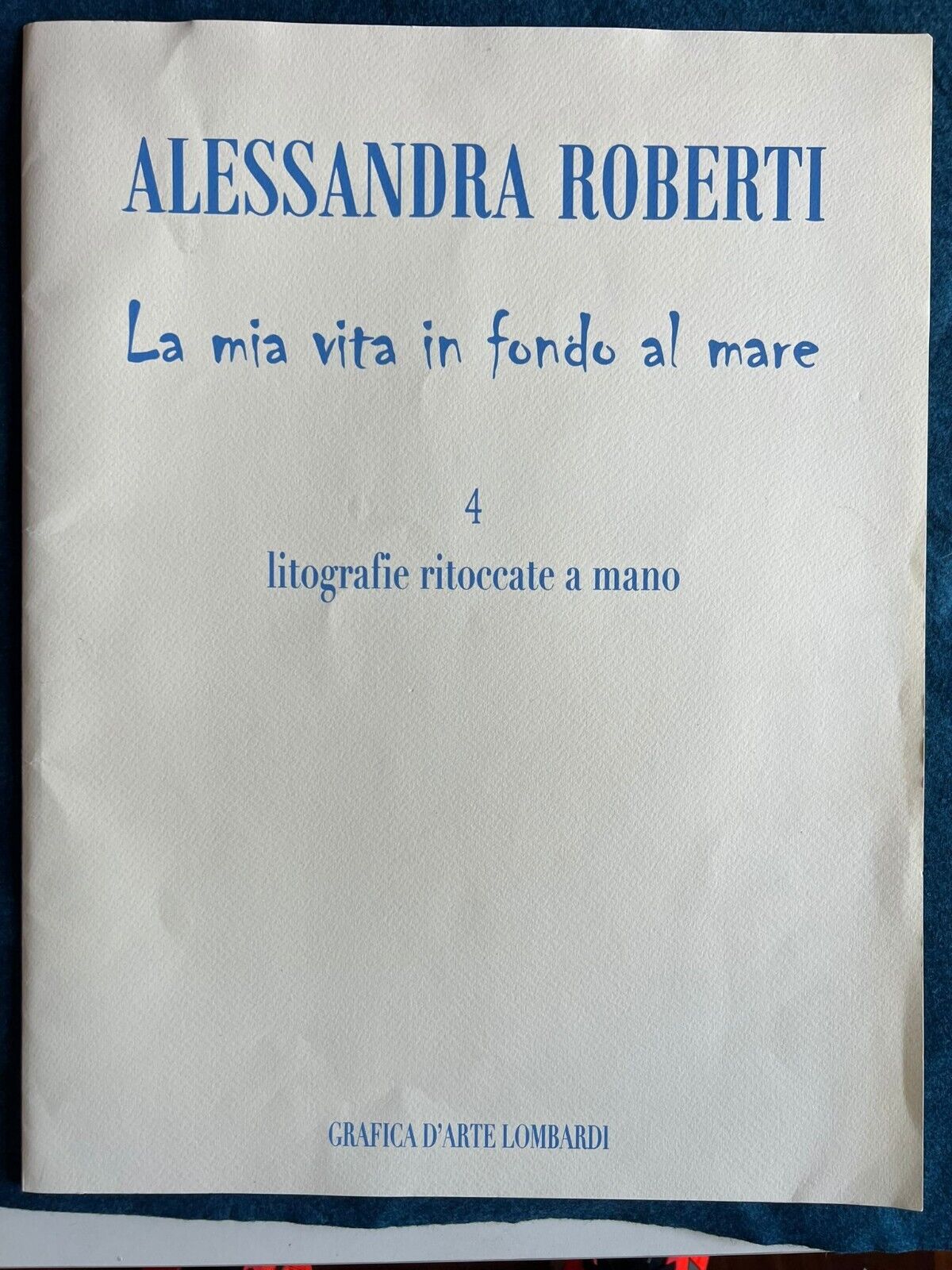 Alessandra Roberti Lithograph Colorata A Mano