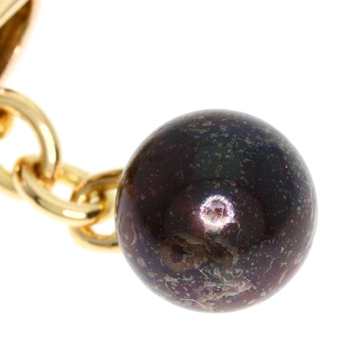 Cartier Trinity Pearl Pearl Earring K18 Yellow