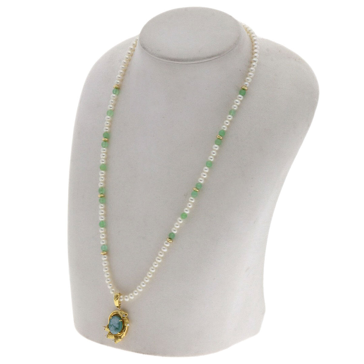 kaoruko Necklace Pearl Pearl Cameo Diamond