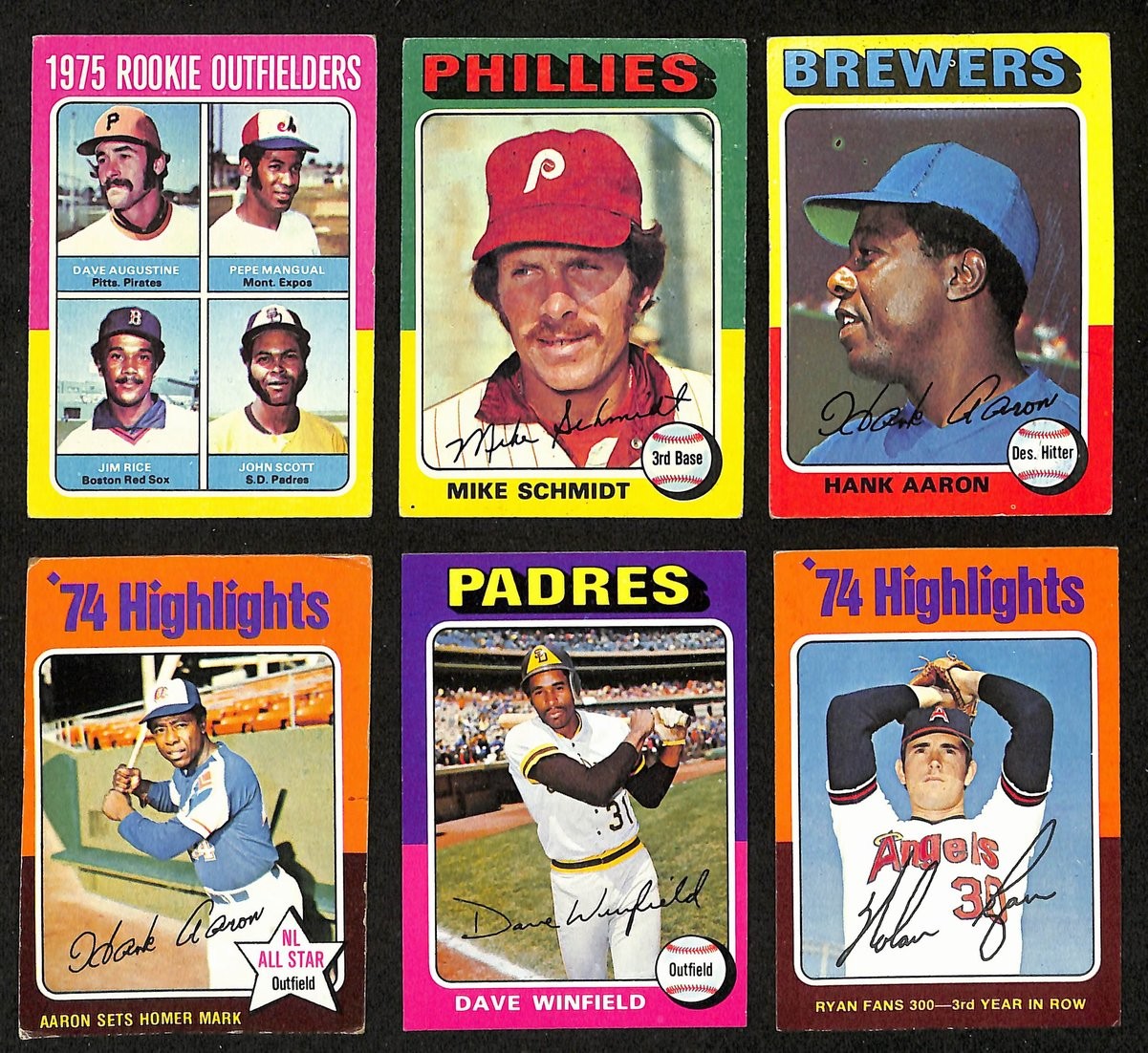 1975 Topps Baseball Complete Set (660) Aaron,