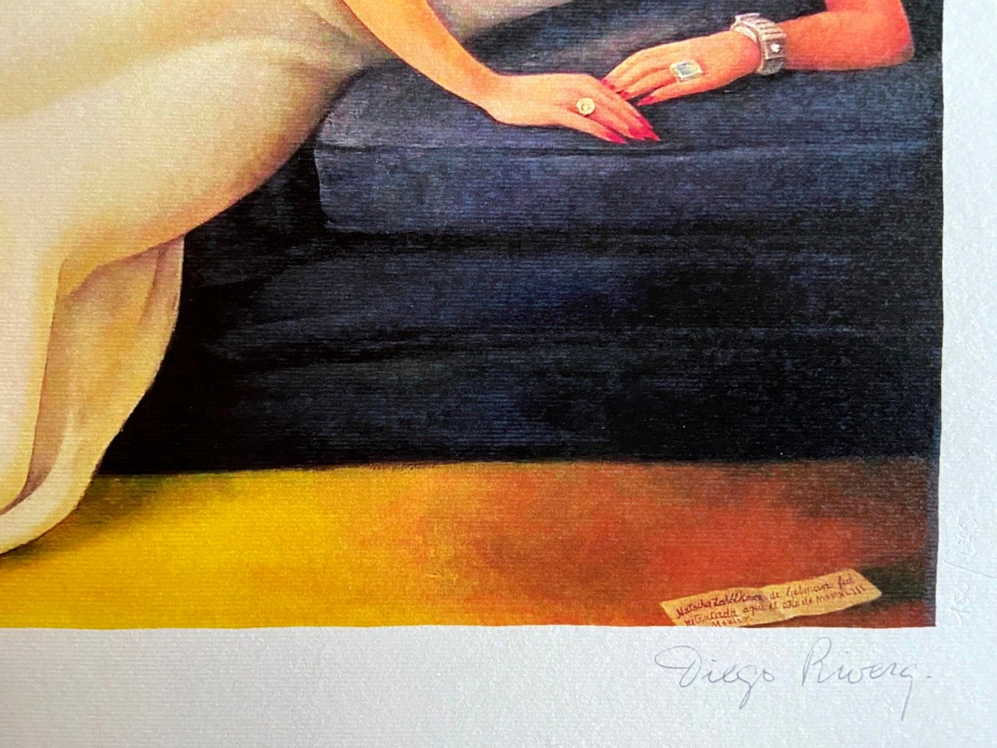Diego Rivera Lithograph Coa Hand Numbered Signed
