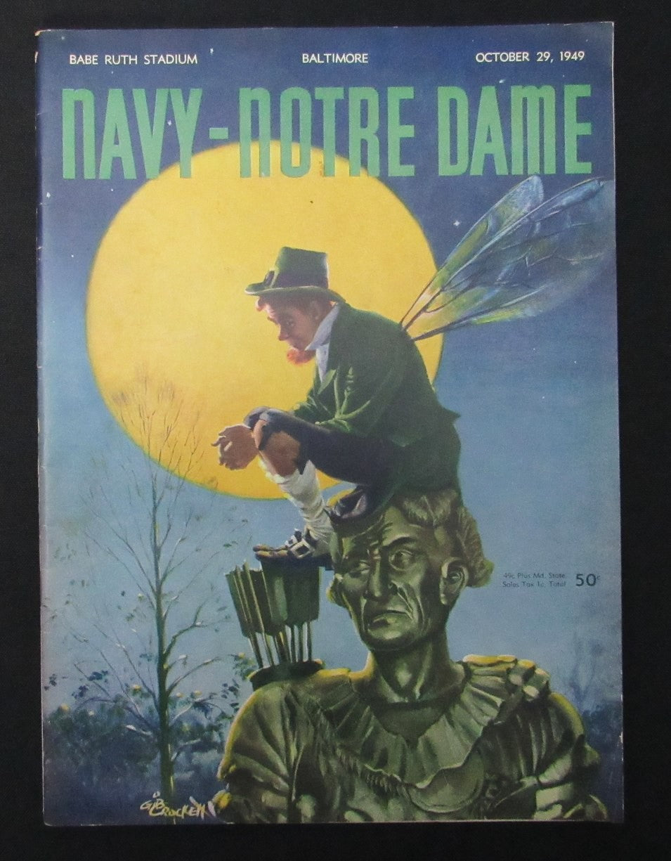 10/2/1949 Navy Vs. Notre Dame College Program 185939
