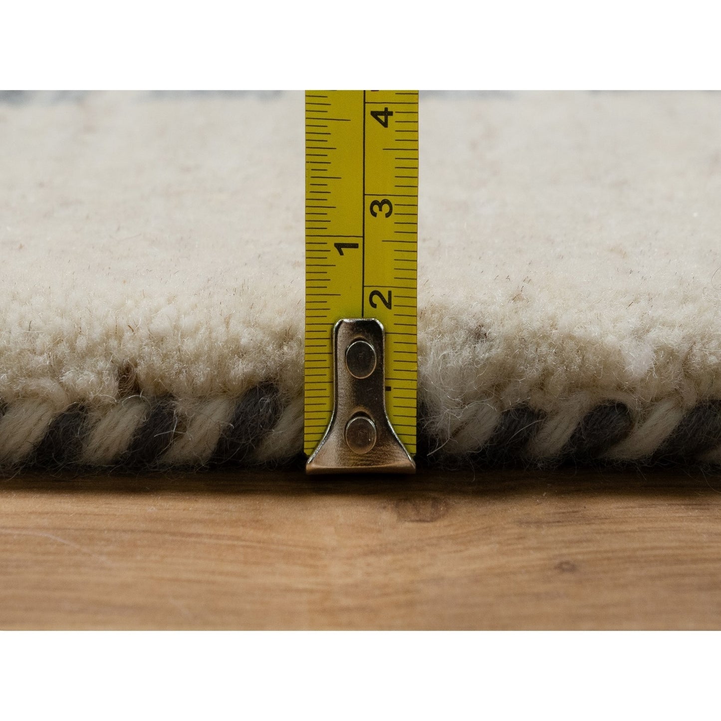 Rug 8'3"x10'2" White Modern Wool Hand Knotted Animal Figurines Lori Buft